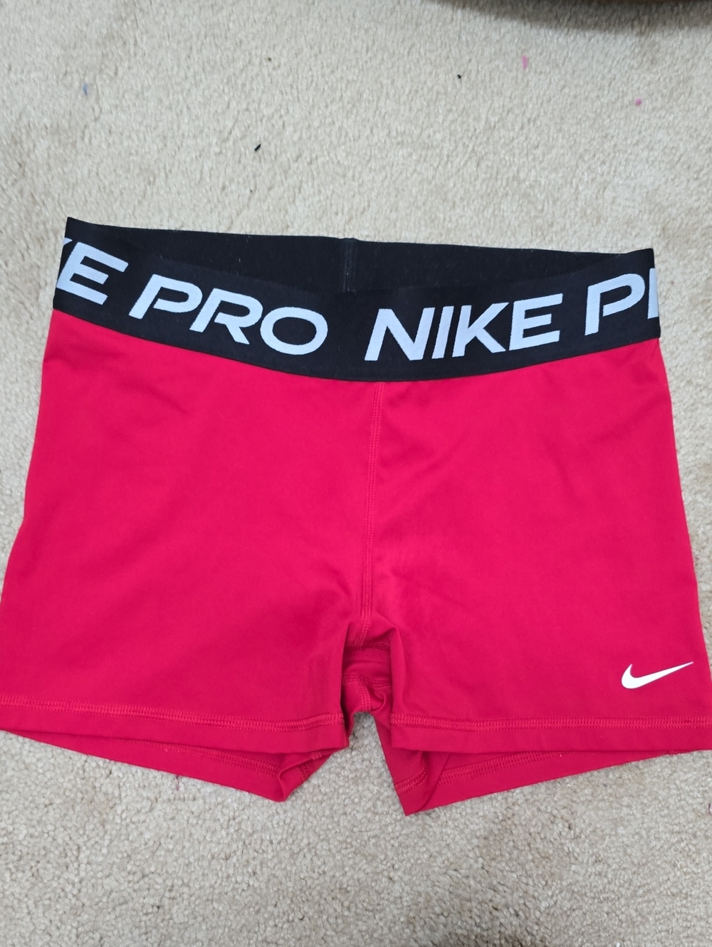 Nike Pro Red Compression Shorts - Size M